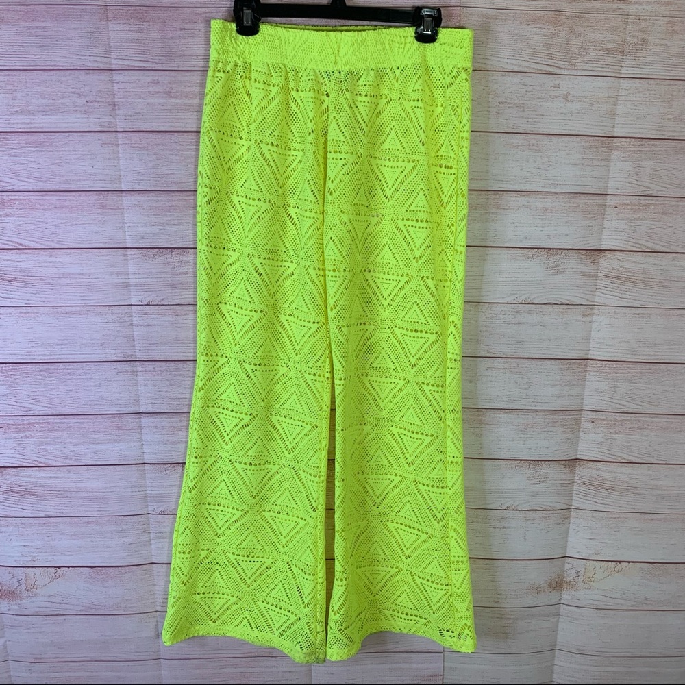 Legaci Swim Cover Up Crochet Pants Size Large